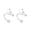 2pcs Stainless Steel Spiral Twisted Lip Ring Tongue Piercing Heart Star Ear Cartilage Helix Piercing Stud Earring Jewelry Gifts